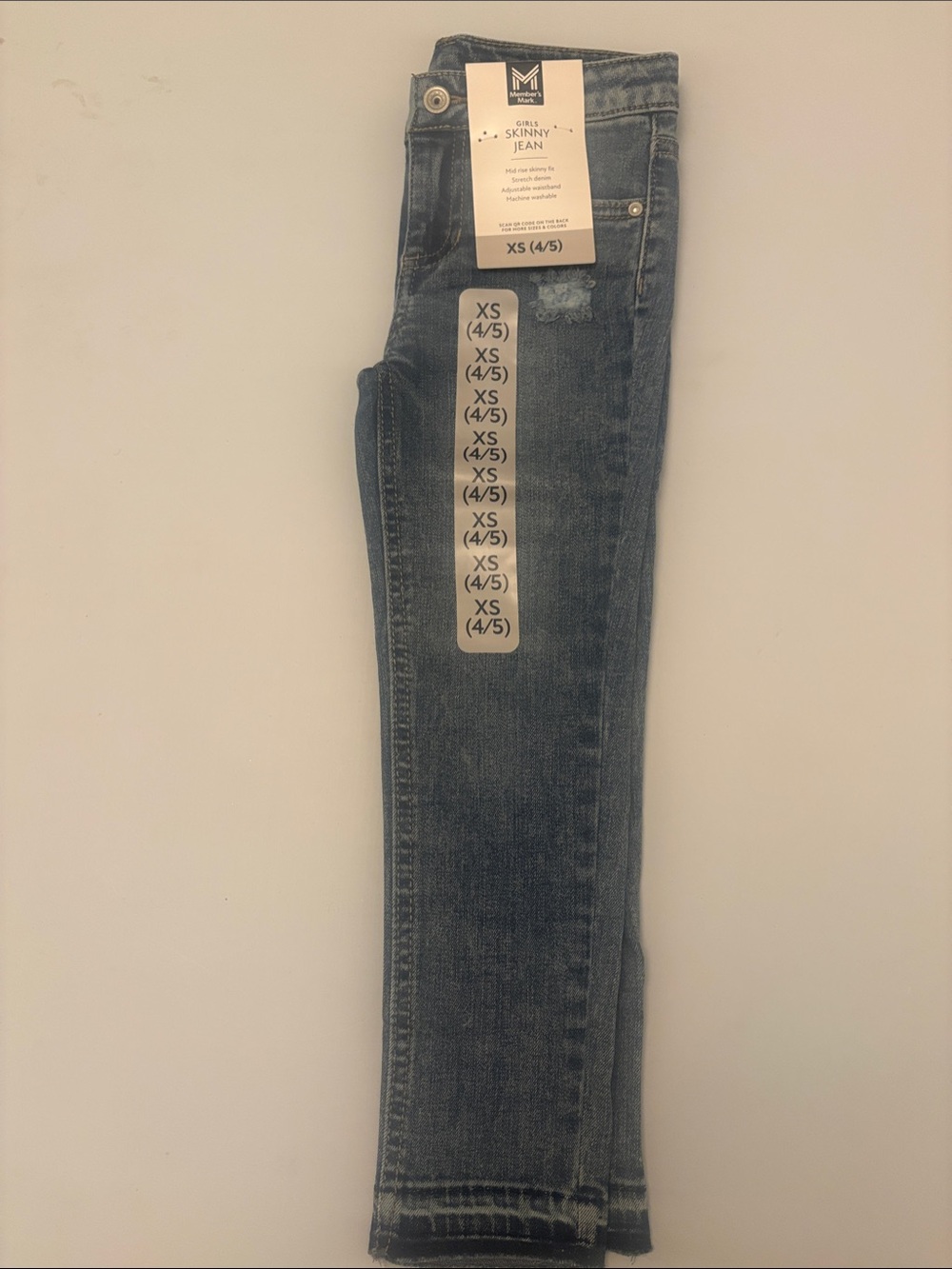 Girls Skinny Jeans — Dark Wash Blue